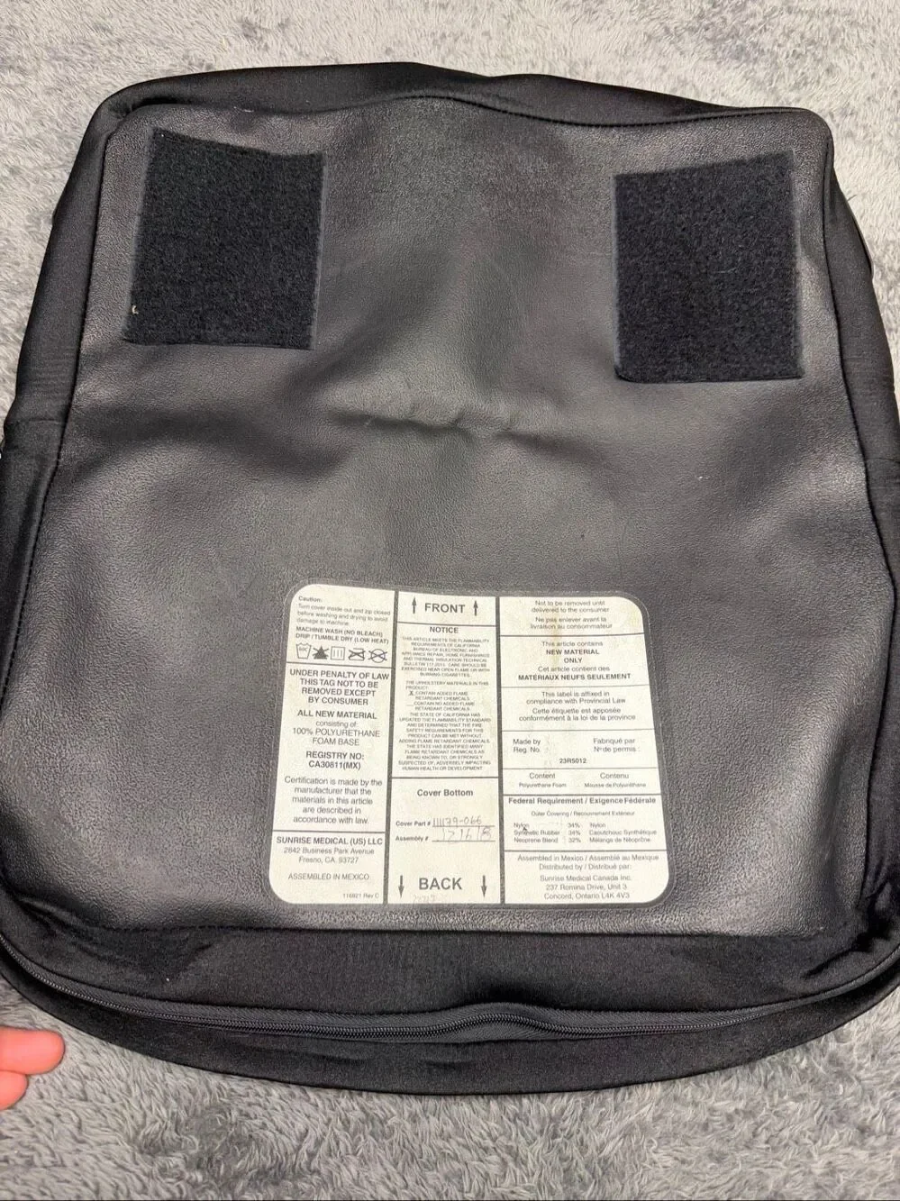 New JAY Zip Wheelchair Cushion Cover! Size 20x16”.